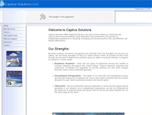 Tablet Screenshot of captivesolutionsllc.com